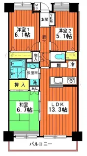 ミネルバコート【4階】の間取り