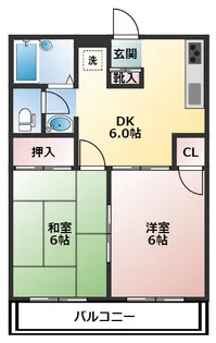 エランドール【2階】の間取り