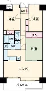 ライオンズマンション垂水北【2階】の間取り