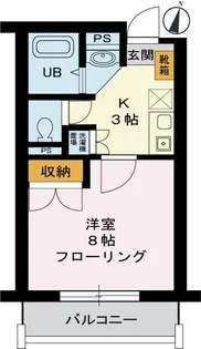 パインフィールド【3階】の間取り