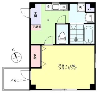 神楽坂Hearts【3階】の間取り