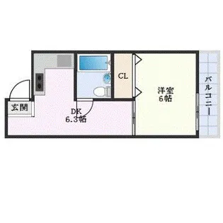 アーバンコート徳島 1st Avenue【3階】の間取り