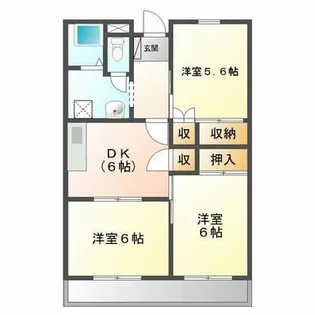 高松町グランドハイツ【1階】の間取り