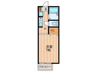 プランドール摂南【1階】の間取り