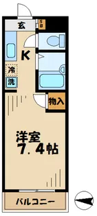 グリーンハイム広瀬【4階】の間取り