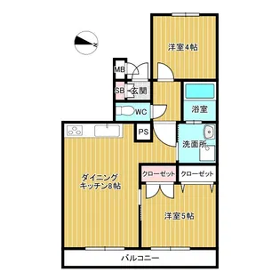 ライオンズマンション西永福【2階】の間取り