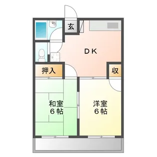 クレアンジュコート【2階】の間取り