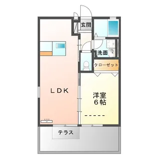 クレールヒルズA【1階】の間取り