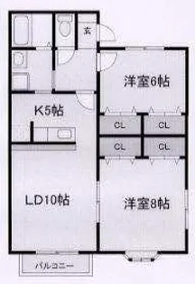 宮城県黒川郡大和町まいの1【アパート】の間取り
