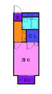 メゾン・ド・エスポアール【1階】の間取り