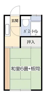 コーポあすなろII【2階】の間取り