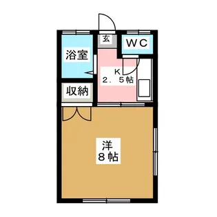 ハイツヤヨイ【1階】の間取り