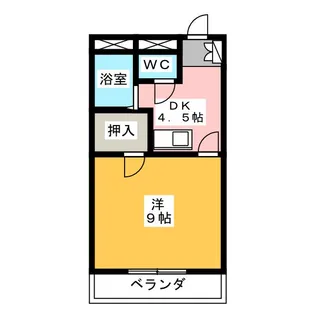 翠明ビル明月【3階】の間取り