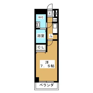 らふぃね壱番館【6階】の間取り