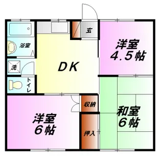 和光ハイツ【2階】の間取り