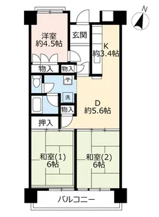URポートアイランド【11階】の間取り