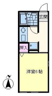 シャトル鈴木【1階】の間取り