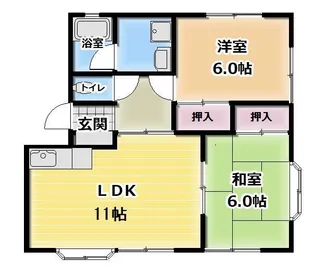 アデレードA【1階】の間取り