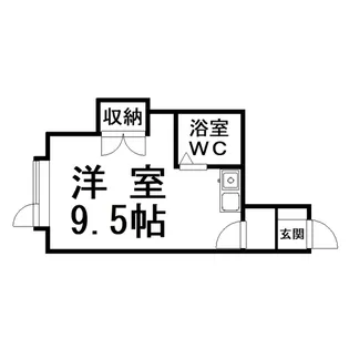 ポプラハイツ【1階】の間取り