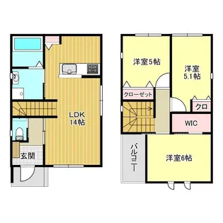 静岡県裾野市富沢【一戸建】の間取り
