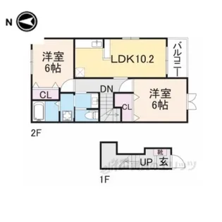 フォンテーヌ【2階】の間取り