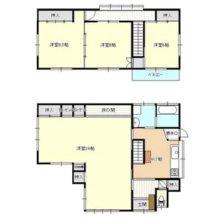 岩手県盛岡市紅葉が丘【一戸建】の間取り