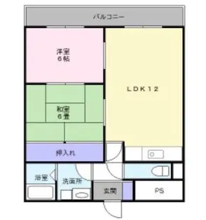 第二エステートマンション【4階】の間取り