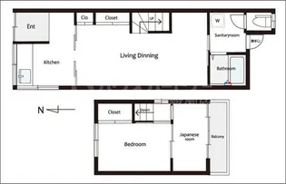 東京都足立区青井4【一戸建】の間取り