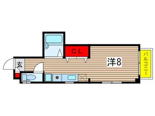 Lランドハイツ【1階】の間取り