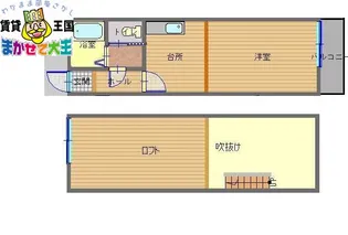ロフトは寝室だけじゃない~プラムカリーノ【1階】の間取り