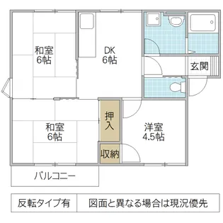 プラドール江橋 B棟【2階】の間取り