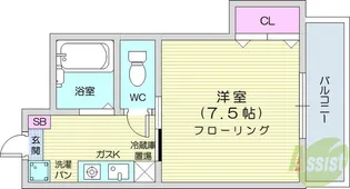 サンライトK1【2階】の間取り