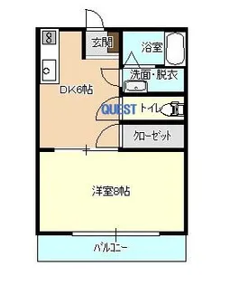 ウィングコーポ川口【2階】の間取り