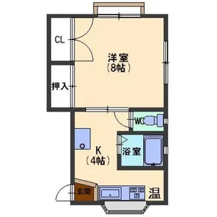 ハイツリリー【1階】の間取り