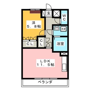 with you【1階】の間取り