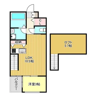 クレストK II【2階】の間取り