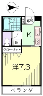 サンフラット【2階】の間取り