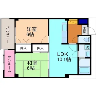 ノアズ・アーク【4階】の間取り