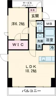 アポロ【6階】の間取り
