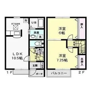 ラポール・シャルマン【1階】の間取り