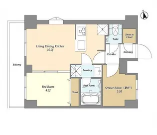 東京都品川区南大井3【マンション】の間取り