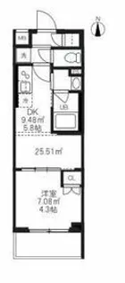仮)大田区蒲田本町1丁目マンション新築工事【2階】の間取り
