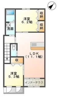 サンライズヒル夢咲【2階】の間取り