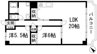 縁樹逆瀬川アーバンライフ【3階】の間取り