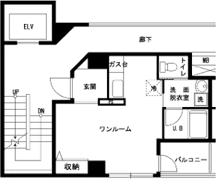 くすだビル【4階】の間取り