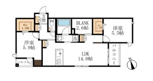 東京都練馬区貫井2【マンション】の間取り