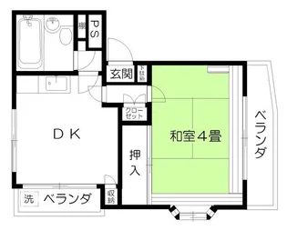 コーポ酒井【3階】の間取り