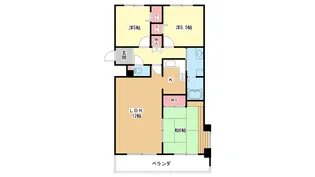 大阪府豊中市向丘3【マンション】の間取り
