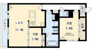 Clashist新森【2階】の間取り