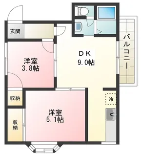 Casa・VerdeB【2階】の間取り